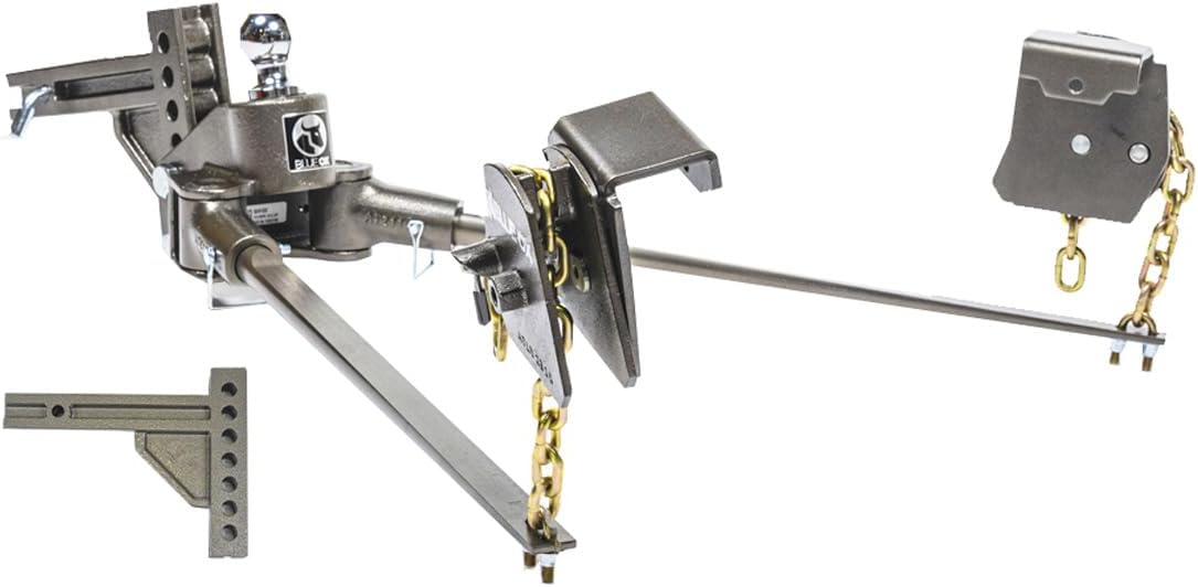 Blue Ox BXW1000 SwayPro Weight Distributing Hitch 2″ Receiver for Trailer | 7 Hole Shank | 10,000 lbs Maximum Towing | Levels Out Ride to Restore Control and Stability