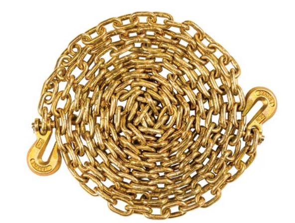3/8" x20ft Transport Chain w/Clevis Hooks 6600lb WLL