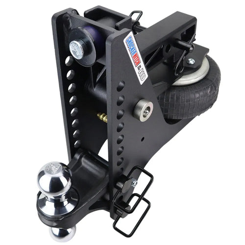 Shocker 20K Max Air Super Drop Hitch - Fits 2" Hitch, Chrome Combo 2" & 2-5/16" Balls
